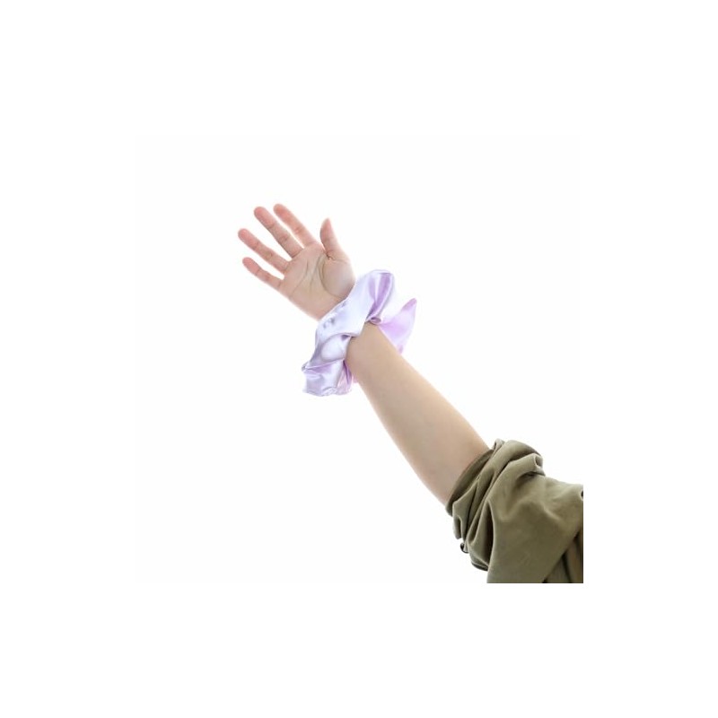 12 Coleteros Extragrandes De Satén De Seda Para Mujer, Pulseras,