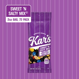 Kar’s Nuts Sweet ‘N Salty Trail Mix, 2 oz Pouch (Pack of 72), Gluten-Free Trail Mix Snack