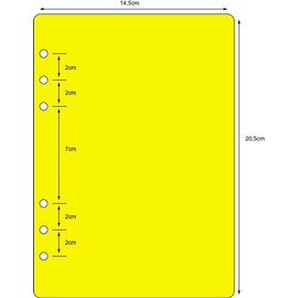 Replacement A5 Organiser with 6 Weekly Calendar Rings (A5 Refill)