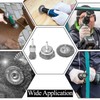 Wire Brush for Drill, Wire Wheel Brush Cup Set for