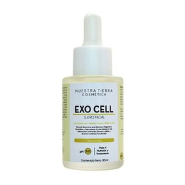 Nuestra Tierra Cosmética Exo Cell Suero Facial con Exosomas Vegetales, pH 5.0, para Todo Tipo de Piel, Tratamiento Rejuvenecedor Día y Noche, 30ml