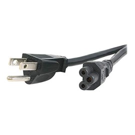 (2 Piezas) Cable de alimentación para Cargador de computadora portátil, trifasico, trebol, estandar 1.2m, 4ft, AC Power Cord, 10A (NEMA 5-15P to IEC-320-C5)