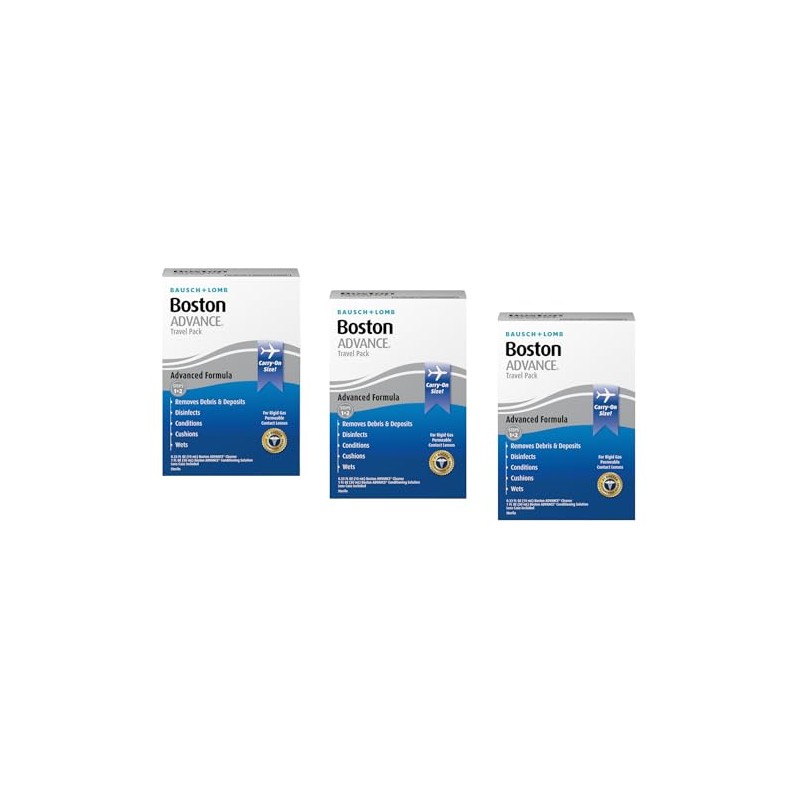 Bausch & Lomb Boston Advance Formula, Travel Pack Combo (3