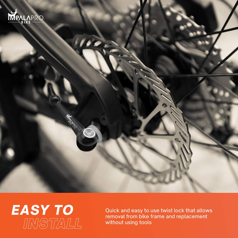 IMPALAPRO Bike Ultralight Titanium Bicycle Quick Release Set - Quick