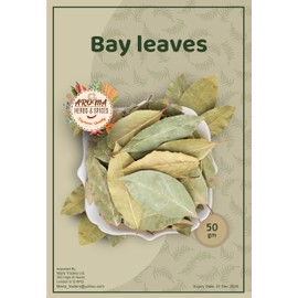 Bay leaves | Tej patta | 50 gm | Dried Bay Leaves | Leaf Hand Selected | Bay Leaves Gently Dried | 100% Pure and Natural | Premium Quality