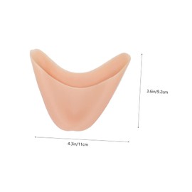 IWOWHERO 1Pair Ballet Toe Cover Shoes Comfortable Skin Color Protector for Dance Breathable and Washable Tiptoe Covers Dancers Friends Family Reusable Skin Friendly