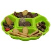 Gariella 2 x Serving Plates, Snack Bowls, Plastic, Appetizer Divider,