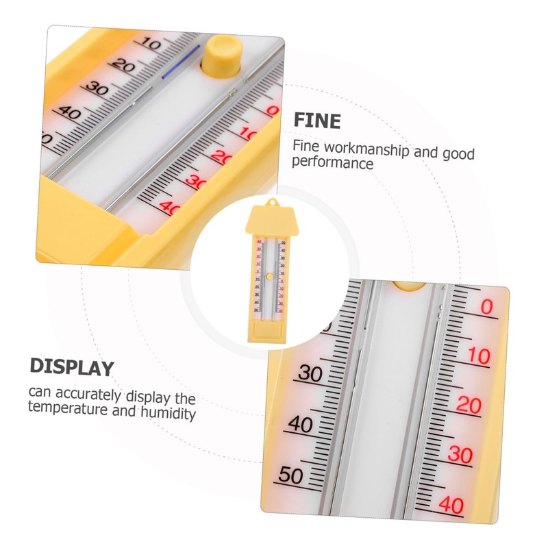 iplusmile Greenhouse Thermometer Indoor Hygrometer for Maximum Minimum Temperature Monitoring