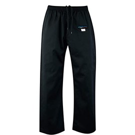 mmasport Cotton Karate Kimono 230 g 8 oz Martial Arts Uniform, Black, 5 / 180 cm