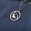 LQRI Pole Vault Necklace Pole vaulter Gift Pole Vault Coach