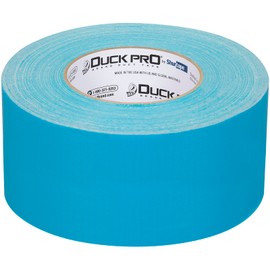 Duck Pro by Shurtape General Purpose Grade, Co-Extruded Abatement Duct Tape Mold and Asbestos Remediation and Abatement, 72mm x 60yd, 9.0 mil, Teal Blue, 1 Roll (105474)