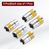 sourcing map 5pcs 1/2" Drive 6 Points Socket 13-17mm Metric