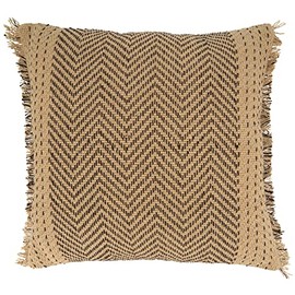 SARO LIFESTYLE Wilma Collection Timeless Animal Print Faux Fur Poly Filled Throw Pillow, 14" x 20", Natural