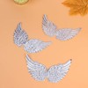 Kisangel 12PCS Silver Glitter Angel Wings Craft Angel Wings Mini