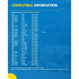 PHILTOP 98394 97394 AC/Air Conditioning Compressor for E320 2002-2006, E350 2006, E500 2003-2006, S500 2000-2001, E55 AMG 2002-2006, E430 2002, CL55 AMG 2001 2003-2004 2006, CL500 2001