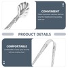 Kichvoe Kitchen Serving Tongs 2 Pieces Mini Ice Tongs Serving