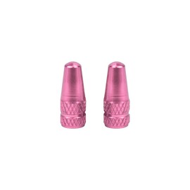 Marcraft Pink Metal Presta Tyre Valve Dust Caps (2 Pack) for Bicycles And Motorcycles | Not For Cars | Anodised Alloy | Screw-On