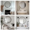 Oruii Round Mirror, Black Round Mirror 24 inch, Circle Wall