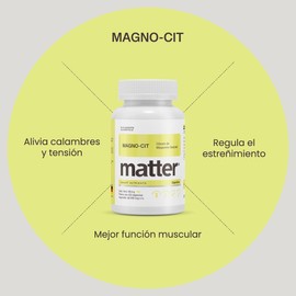 YOU MATTER SMART NUTRIENTS - Magno-Cit - Citrato de Magnesio Quelado - Apoyo a Bienestar General - Cápsulas Vegetales Sin Gluten - Sin OGMs - 120 Cápsulas