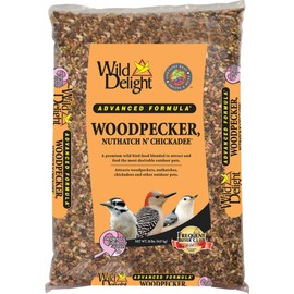 Wild Delight Woodpecker, Nuthatch N' Chickadee Food, 20 lb, Black