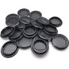 JOMIANK 20PS Round Soffit Vents, 53mm/2'' Black Stainless Steel Circular