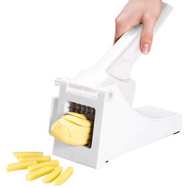 Rosenstein & Söhne Chip Cutter: Chip and Vegetable Cutter with Removable Cutting Grid (Onion Cutter, Kitchen Cutter, Hot Air Fryer)