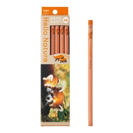 Tombow Hello Nature Children's Soft Lead Pencils, 6B, Red Panda Pattern, 1 Dozen KB-KHNLP2-6B