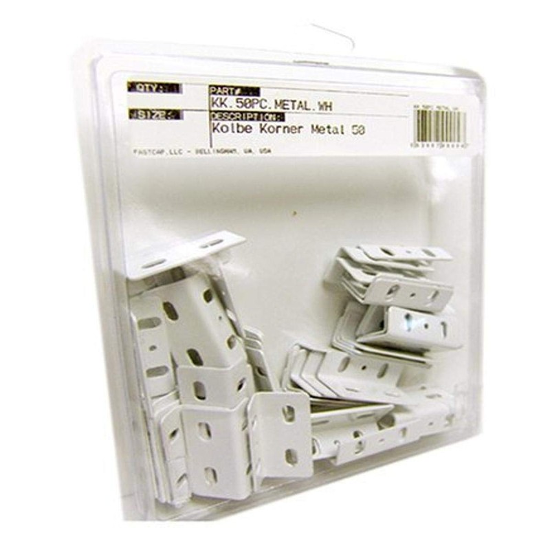 FastCap Metal Kolbe Korner -50 Pack White - KK.50PC.METAL.WH