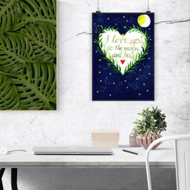 Variations/POSTCARD Love U To The Moon And Back Poster MT