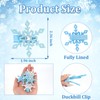 CIEHER 8 Pack Snowflake Hair Clips Snow Hairpins, Hallween Christmas