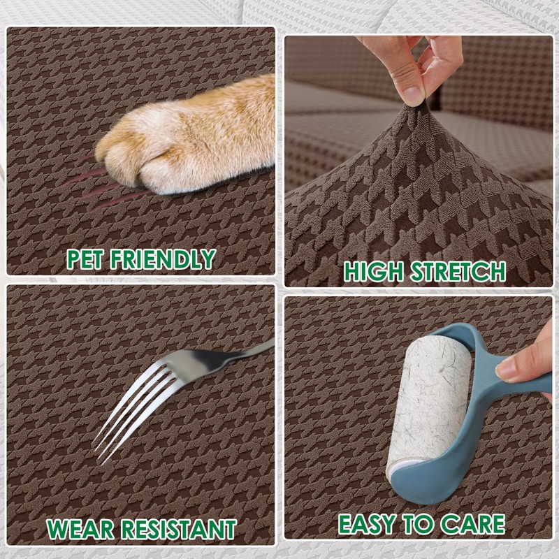 MAXIJIN Stretch Couch Cover Sofa Covers for 3 Cushion Couch