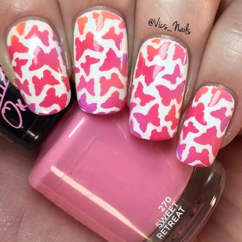 Whats Up Nails Butterflies Stencils for Nails, Nail Stickers, Nail