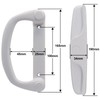 Eockatoo Sliding Glass Patio Door Handle Replacement Set Only Non-Keyed