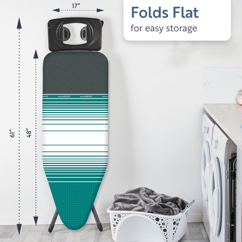Minky York Ironing Board with Extra Wide Ironing Surface |