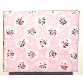 London Home Luxury Collection 4 Piece 200tc Rose Flora Sheet Set 100% Cotton Percale Crisp & Cool, Lightweight Bedding (Lace Hearts, Queen (U.S. Standard))