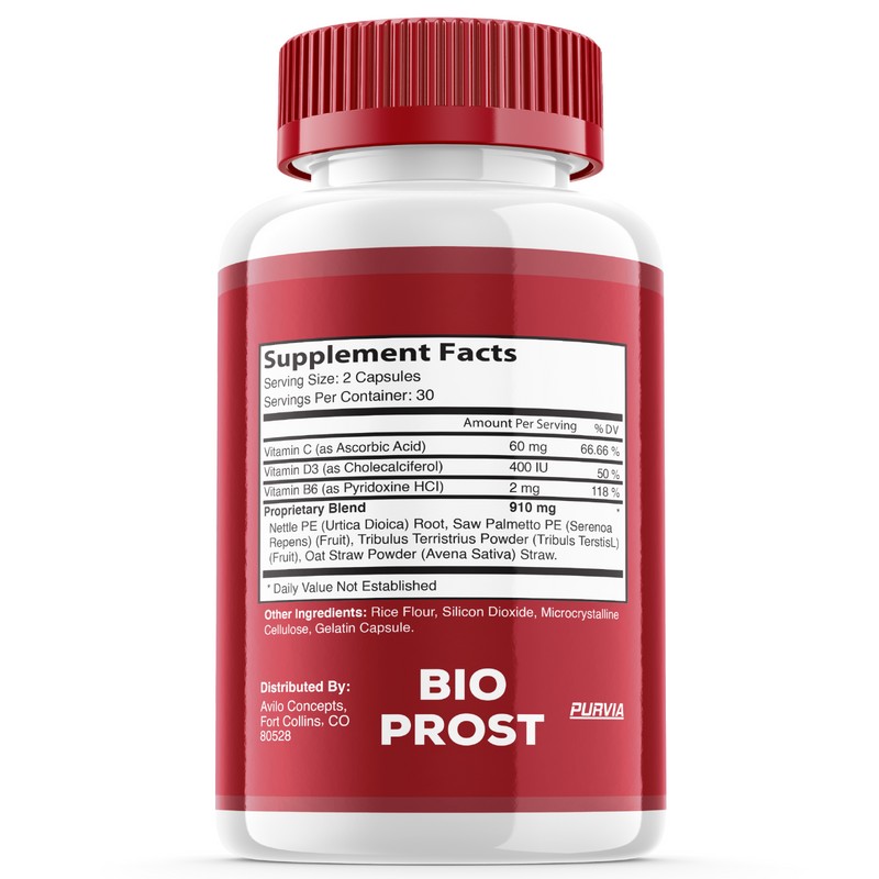 Purvia (5 Pack) Bio Prost Pills Maximum Strength Formula Overall