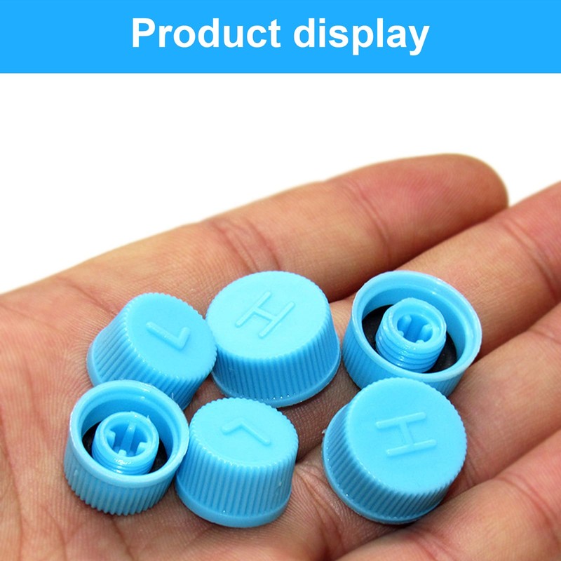 ZIMISI Blue Replacement Car A/C Valve Core Caps, Leakproof R134a