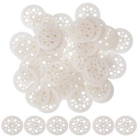 GORGECRAFT Pack of 100 Plastic Washers Load Distributing Polypropylene Washers Ceiling Washers for Fixing Support Foam Plate Load Distribution for Screws Nails 46.5 mm