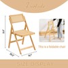 Furlide Rattan Folding Chairs, Modern Mid Century Dining Chairs Set