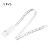 sourcing map 2Pcs Head Circumference Tape 24"(60cm) Plastic Measuring Rule