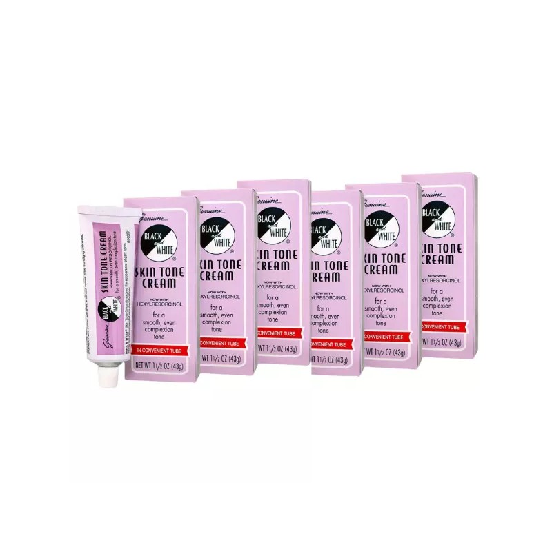 Black and White Skin Tone Cream 1.5 Oz, 6 Pack