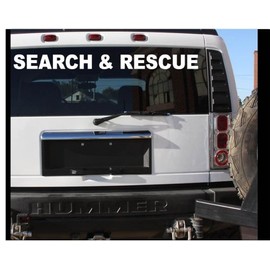 Search and Rescue Sticker Vehicle Decal - Large K9 911 Sticker Tornado *C456*