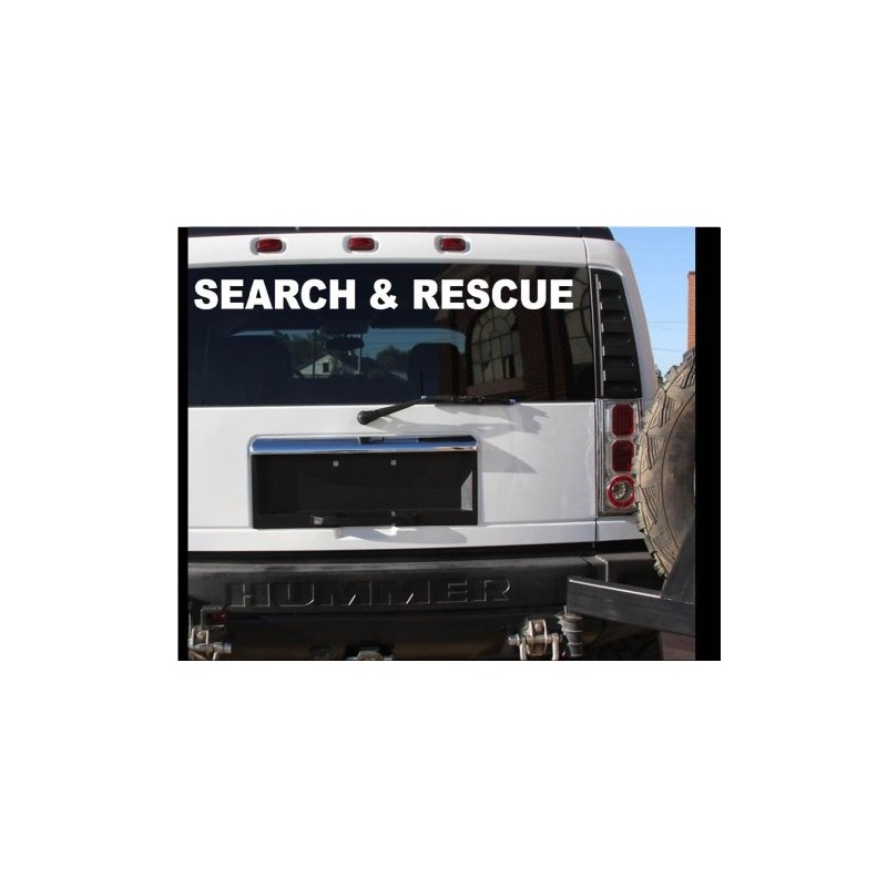 Search and Rescue Sticker Vehicle Decal - Large K9 911