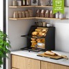 BMOSU Bread Box with Cutting Board Kitchen Bread Storage Organizer