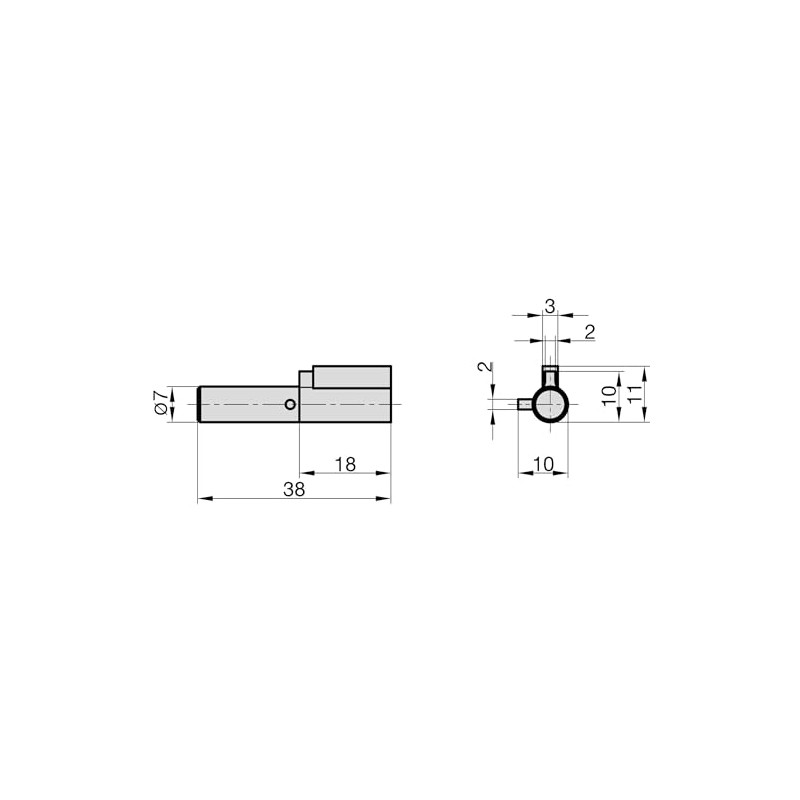 BASI Set of 4 Keyhole Locks for Room Doors BB