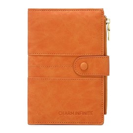 Mudono Passport and Card Holder for Women RFID Blocking Card Case Slim Travel Wallet Change Purse with Vaccine Card Slot
