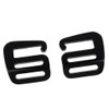 yuksok 2pcs Backpack g Shaped Hook Webbing Buckle Hardware, Lightweight