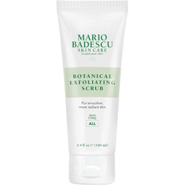 Mario Badescu Exfoliante botánico para todo tipo de piel, exfoliante facial con semillas de palma de marfil y extracto de té verde, lavado facial exfoliante suave, 3.118 ml