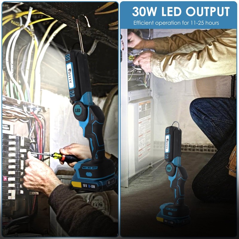 OTYTY LED Work Light for Makita 18V Battery, 30W 2000LM