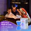 RGB Night Light Alarm Clock, Digital Alarm Clock with Hourglass